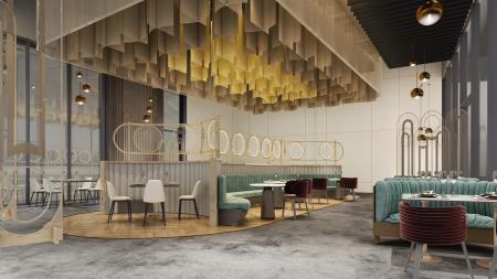 Coffee shop 3ds max vray interior scene model 0069