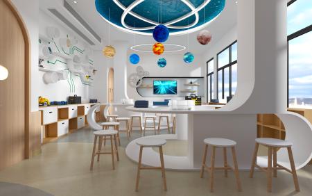 Laboratory classroom 3ds max vray interior scene m
