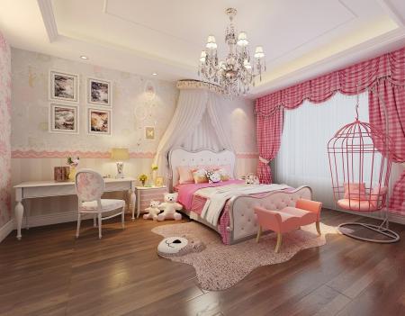 Children room 3ds max vray interior scene model 00