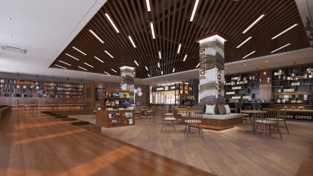 Coffee shop 3ds max vray interior scene model 0094