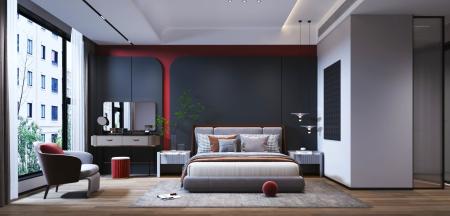 Bedroom 3ds max vray interior scene model 0035