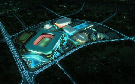 Sport City 3ds max vray exterior scene model 0037
