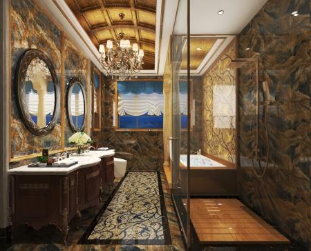Bathroom 3ds max vray interior scene model 0004