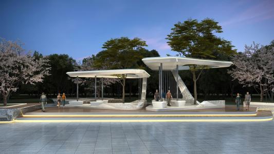Modern Gallery frames Modern Porch Gazebo3ds max v