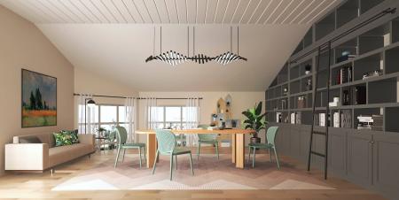 Study room 3ds max vray interior scene model 0014