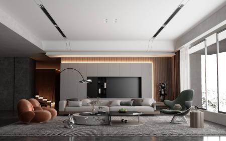 living room 3ds max vray interior scene model 0019