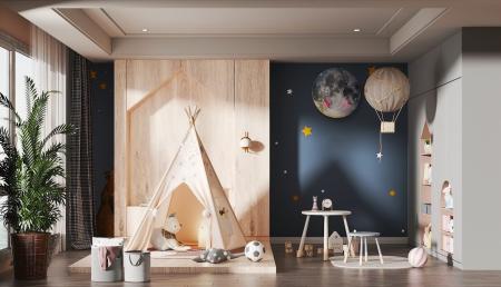 Children room 3ds max vray interior scene model 00