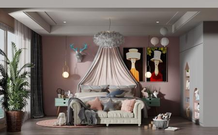 Children room 3ds max vray interior scene model 00