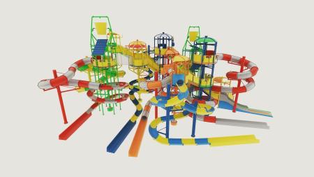 Amusement equipment 3ds max vray model 0001