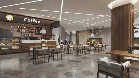 Coffee shop 3ds max vray interior scene model 0081