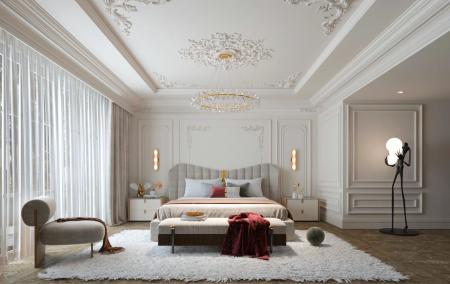 Bedroom 3ds max vray interior scene model 0051