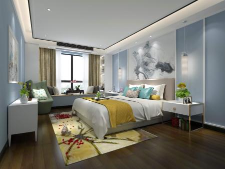 Bedroom 3ds max vray interior scene model 0116