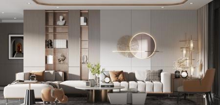living room 3ds max vray interior scene model 0035