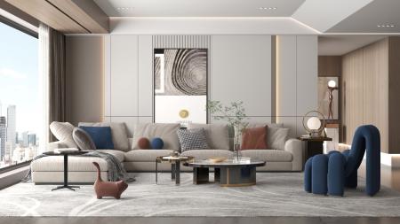 living room 3ds max vray interior scene model 0070
