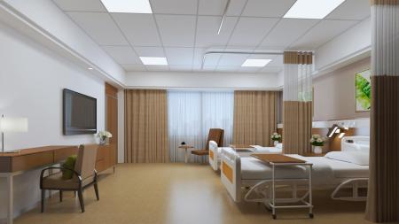 Hospital ward 3ds max vray interior scene model 00