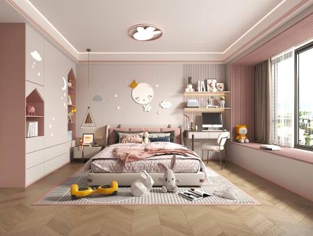 Children room 3ds max vray interior scene model 00