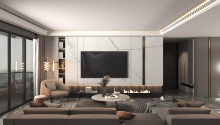living room 3ds max vray interior scene model 0198