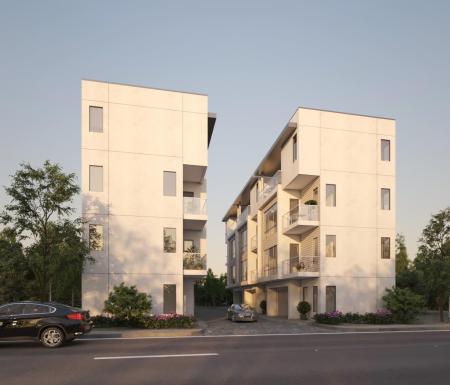 Modern Residential area 3ds max vray exterior scen