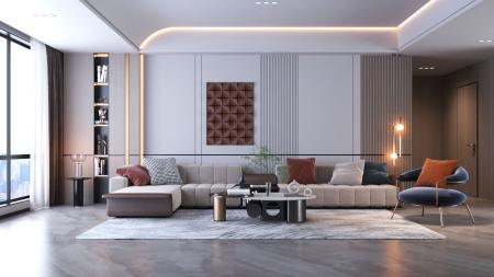 living room 3ds max vray interior scene model 0076