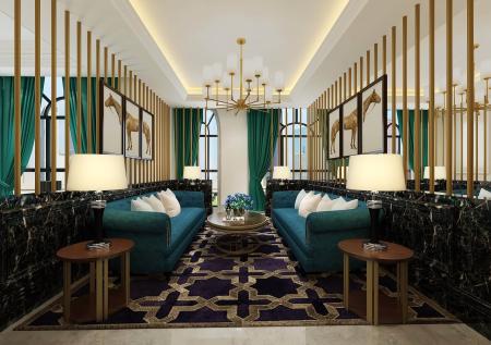 Reception room 3ds max vray interior scene model 0