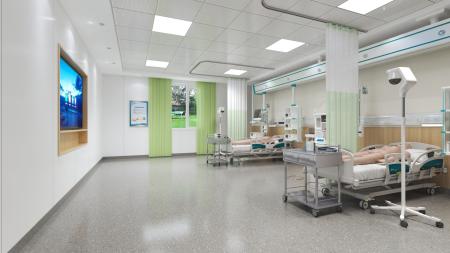 Hospital ward 3ds max vray interior scene model 00