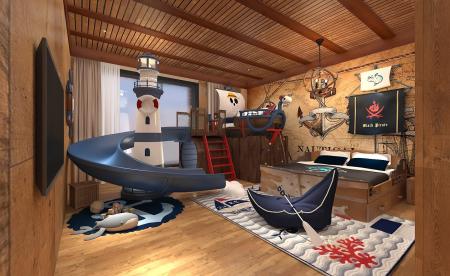 Children room 3ds max vray interior scene model 00