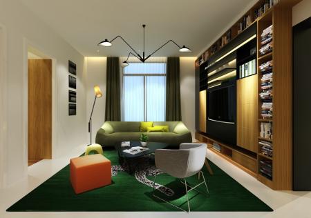 Living room 3ds max vray interior scene model 0084