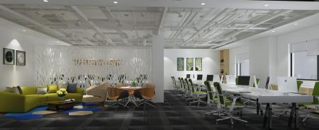 Office 3ds max vray interior scene model 0001