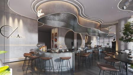 Coffee shop 3ds max vray interior scene model 0055