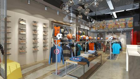 Sport Clothing store 3ds max vray interior scene m