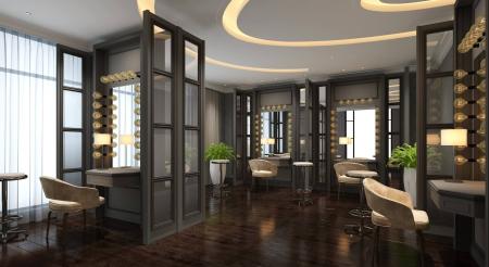 Beauty salon 3ds max vray, interior scene, model 0