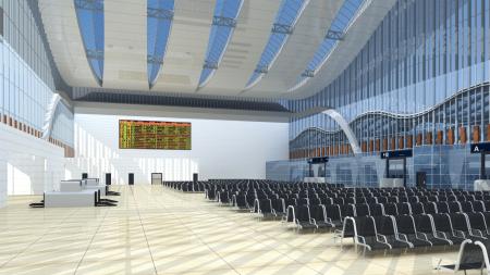Train station 3ds max Vray interior scene model 00