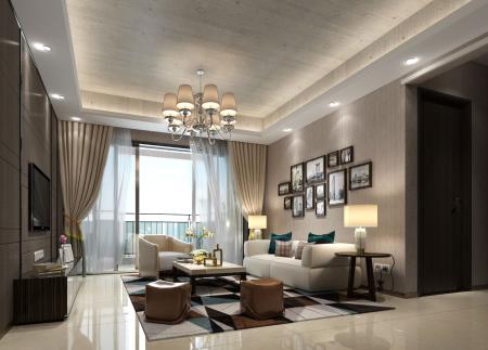 Living room 3ds max vray interior scene model 0086