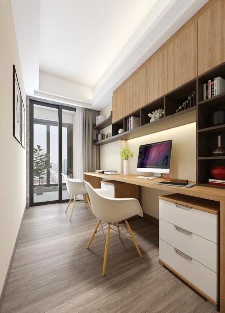 Study room 3ds max vray interior scene model 0013