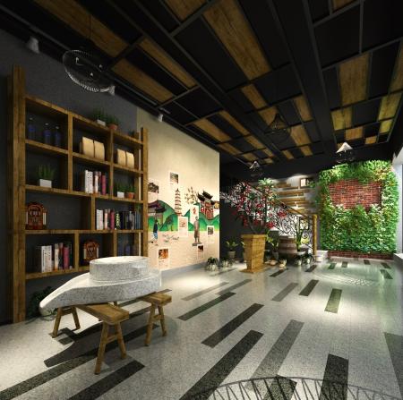 Hall 3ds max vray interior scene model 0004