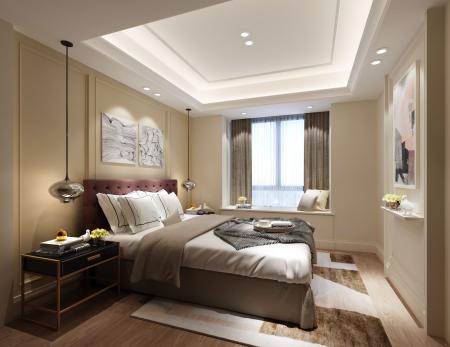 Bedroom 3ds max vray interior scene model 0098
