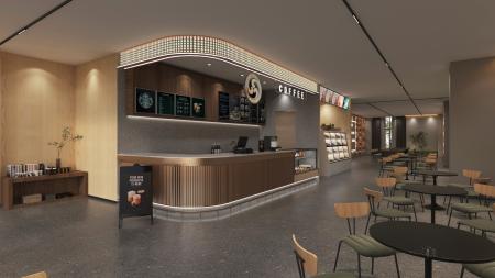 Coffee shop 3ds max vray interior scene model 0082