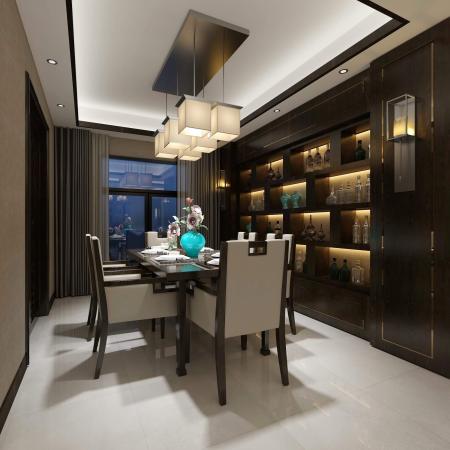 Dining room 3ds max vray interior scene model 0036