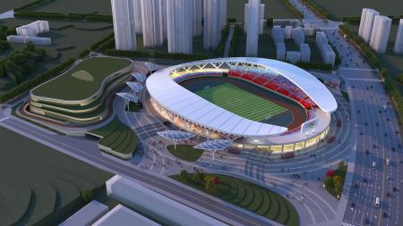 Stadium 3ds max vray exterior scene model 0031