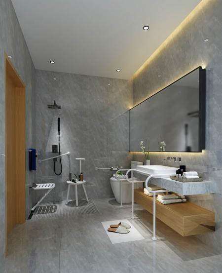 Hospital bathroom 3ds max vray interior scene mode