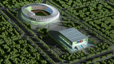 Stadium 3ds max vray exterior scene model 0028