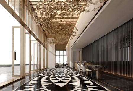 Hotel hall 3ds max vray interior scene model 0045