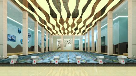Swimming pool 3ds max vray interior scene model 00