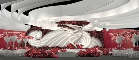 Wedding hall 3ds max vray interior scene model 002