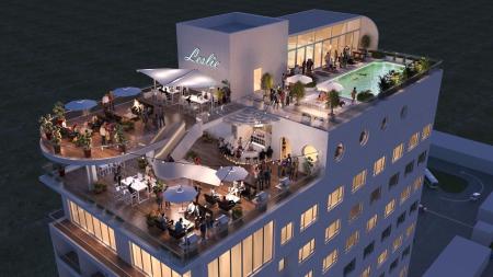 Modern Garden Terrace Bar 3ds max vray exterior sc