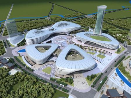 Stadium 3ds max vray exterior scene model 0020