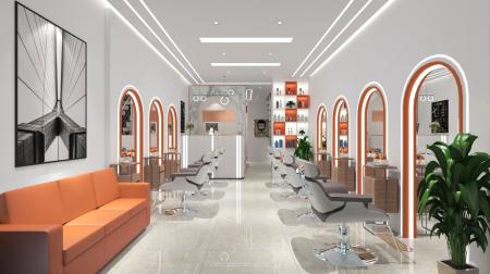 Barbershop 3ds max vray interior scene model 0026