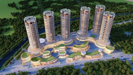 Modern Residential Complex Round House High-rise B