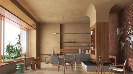 Coffee shop 3ds max vray interior scene model 0097