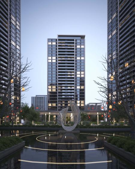 Modern Residential Complex 3ds max vray exterior s